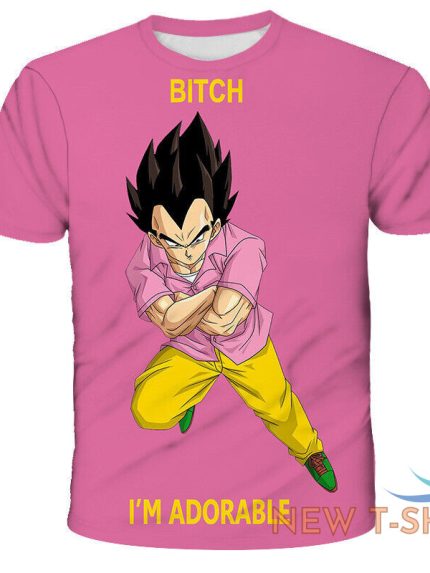 t shirt dragon ball z vegeta son goku anime pink unisex adult size l m s 0.jpg