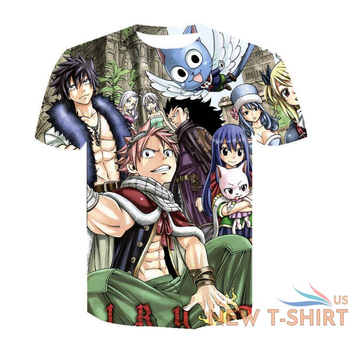 t shirt fairy tail natsu dragneel anime manga double sided short sleeve sz l m s 0.jpg