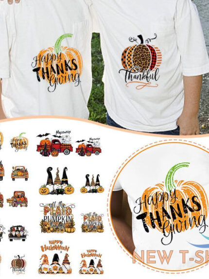 t shirt iron transfer sticker pumpkin variety fall halloween thanksgiving autumn 0.jpg