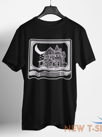 t shirt spooky tv printed halloween occult horror black short sleeve tee shirt 1.png