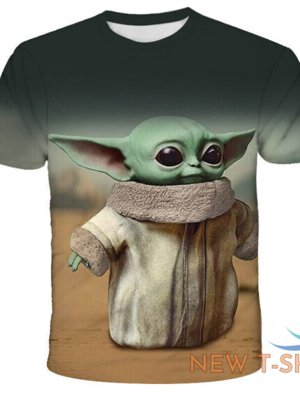 t shirt star wars mandalorian baby yoda movie film graphic double sided sz l m s 0.jpg