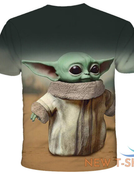 t shirt star wars mandalorian baby yoda movie film graphic double sided sz l m s 1.jpg