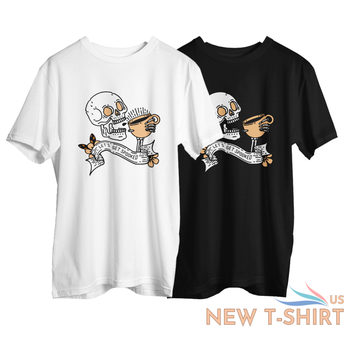 t shirt unisex lets get spooked printed halloween skeleton short sleeve tee top 0.png