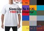 t shirts short sleeve tees heavyweight shirts solid big tall oversize up to 10xl 0.jpg