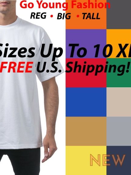 t shirts short sleeve tees heavyweight shirts solid big tall oversize up to 10xl 0.jpg