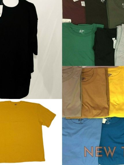 t shirts short sleeve tees heavyweight shirts solid big tall oversize up to 10xl 1.jpg