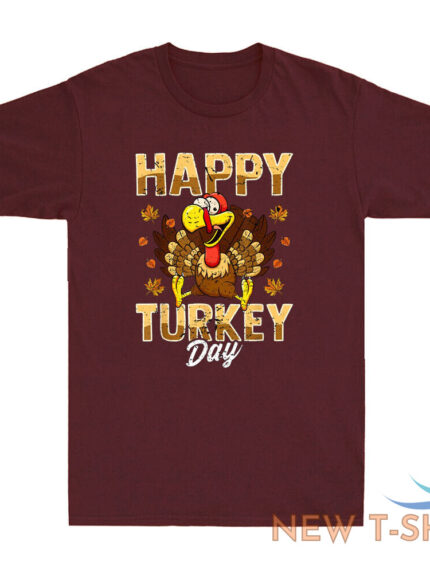 thanksgiving day turkey thankful happy turkey day holiday gift retro men t shirt 0.jpg
