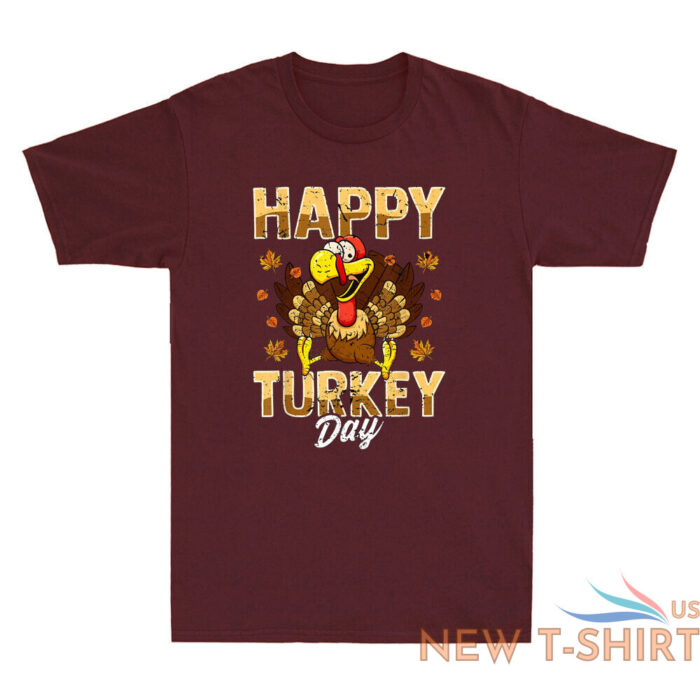 thanksgiving day turkey thankful happy turkey day holiday gift retro men t shirt 0.jpg