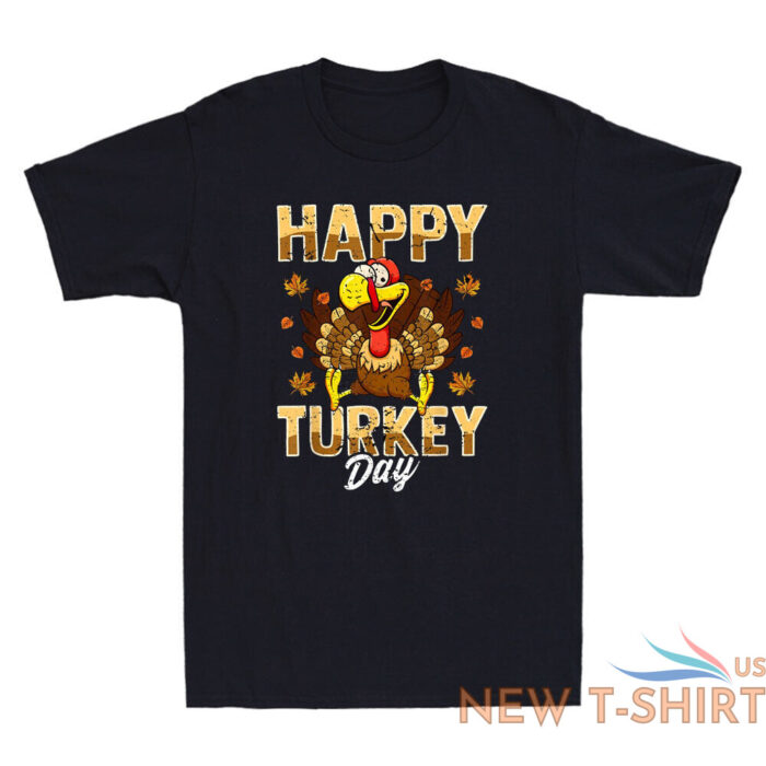 thanksgiving day turkey thankful happy turkey day holiday gift retro men t shirt 2.jpg