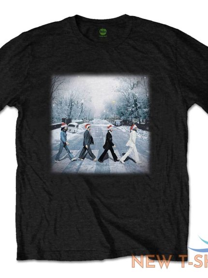 the beatles unisex t shirt abbey christmas 0.jpg