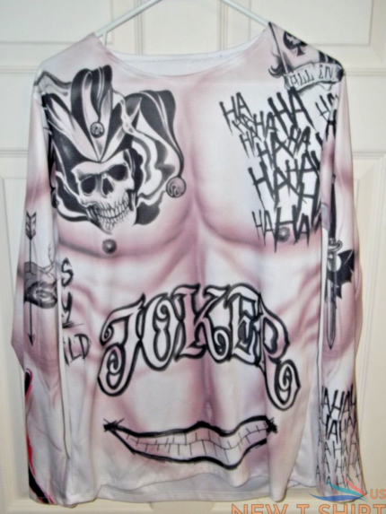the joker shirt suicide squad mens 2xl halloween villian polyester stretch 0.png