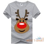 the reindeer face christmas printed girls t shirts novelty tee shirt crew neck 5.jpg