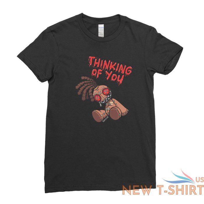 thinking of you voodoo doll halloween t shirt scary horror boo boo retro top tee 4.jpg