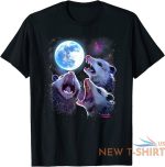 three possums howling at moon shirt like 3 wolves t shirts opossum lover 0.jpg