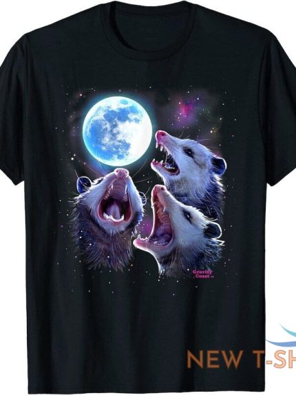 three possums howling at moon shirt like 3 wolves t shirts opossum lover 0.jpg
