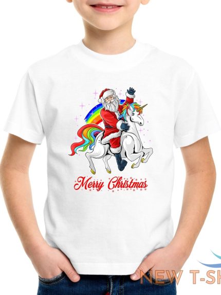 unicorn santa christmas t shirt kids mens boys girls womens novelty xmas gift 1.jpg