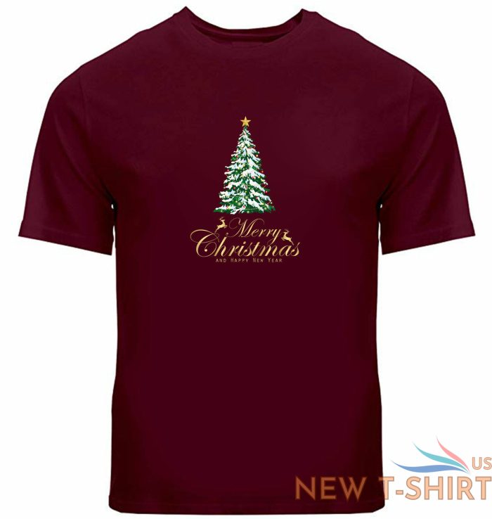unisex tee t shirt shirt print gift merry christmas xmas tree green tree present 2.jpg