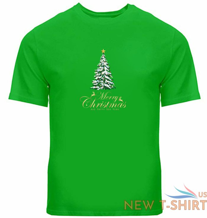 unisex tee t shirt shirt print gift merry christmas xmas tree green tree present 7.jpg