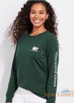 vineyard vines long sleeve t shirt christmas women s size xs green nwt 0.jpg