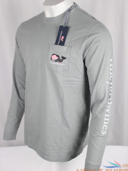 vineyard vines men s vampire whale halloween long sleeve pocket tee gray 1.jpg