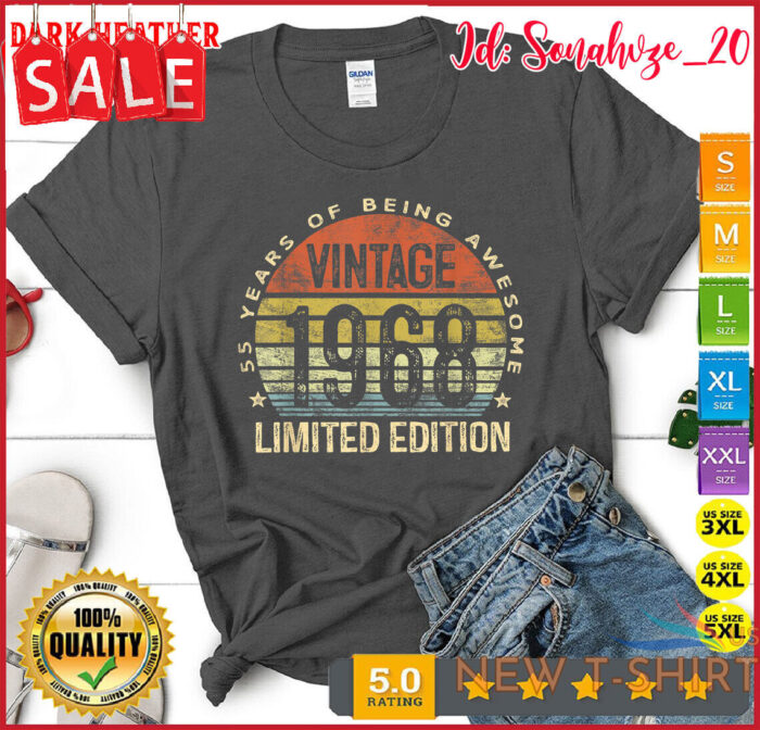 vintage 1968 limited edition 55 year old gifts 55th birthday t shirt 3.jpg