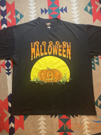 vintage 1990s tsi hurricane wv happy halloween evil pumpkin t shirt xl vtg 0.jpg