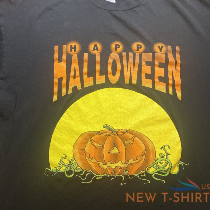 vintage 1990s tsi hurricane wv happy halloween evil pumpkin t shirt xl vtg 1.jpg