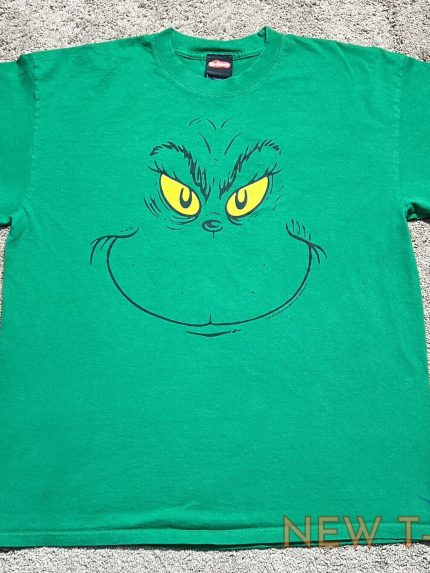 vintage 2001 dr seuss the grinch cartoon t shirt mens xl green christmas cartoon 0.jpg