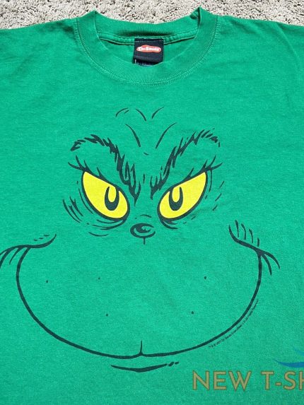 vintage 2001 dr seuss the grinch cartoon t shirt mens xl green christmas cartoon 1.jpg