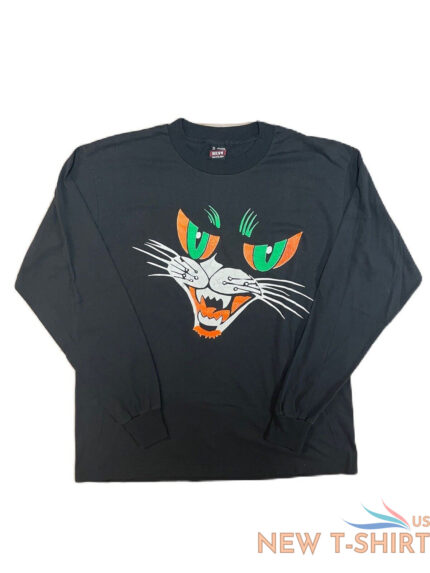 vintage 90 s halloween black cat long sleeve shirt size xl 0.jpg