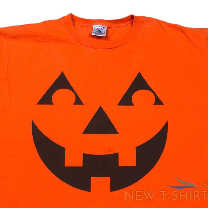 vintage 90s delta jack o lantern orange shirt adult size large 1.jpg