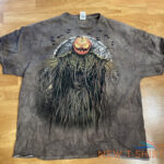 vintage halloween horror tshirt pumpkin skeleton crow delta mens xxlarge graphic 0.jpg