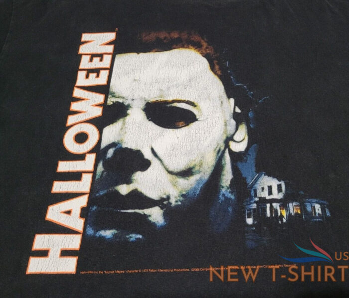 vintage halloween shirt 2006 horror movie michael myers scary promo 2xl 1.jpg