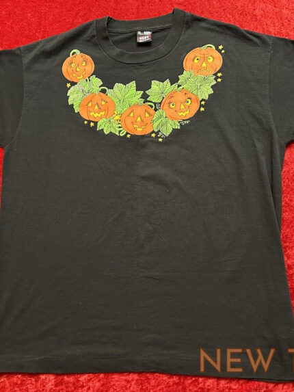vintage halloween shirt pumpkin patch jack o lantern single stitch xl 0.jpg