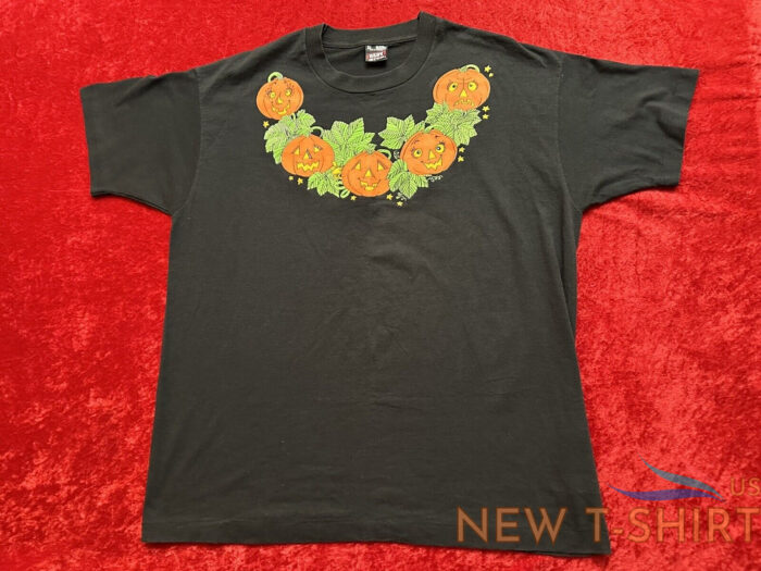 vintage halloween shirt pumpkin patch jack o lantern single stitch xl 0.jpg