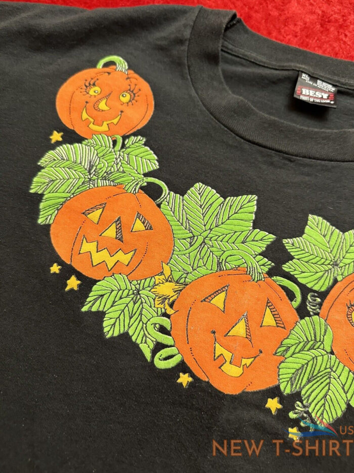 vintage halloween shirt pumpkin patch jack o lantern single stitch xl 2.jpg