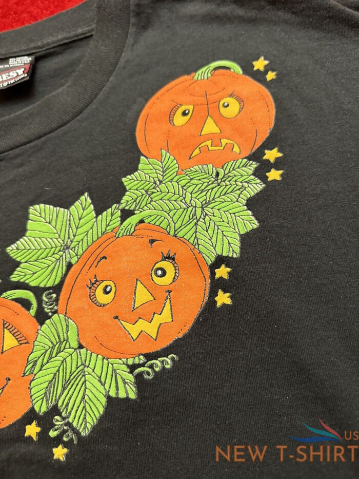 vintage halloween shirt pumpkin patch jack o lantern single stitch xl 3.jpg