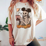 vintage halloween skeleton t shirt spooky skeleton shirt pumpkin halloween tee 1.jpg