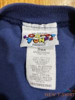 vintage looney tunes mens shirt blue size large christmas sun sportswear 1996 3.jpg