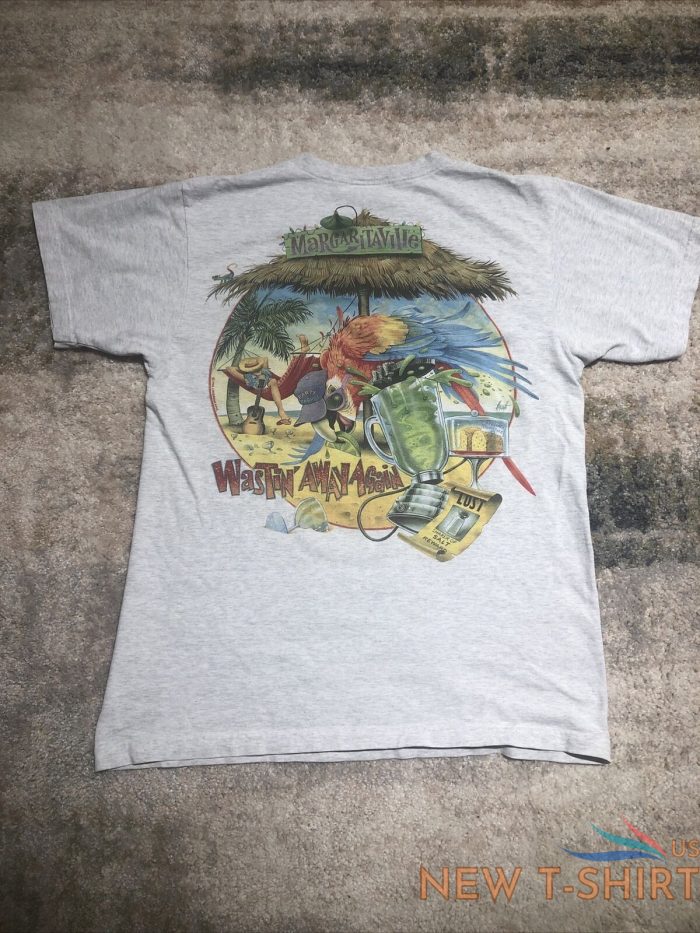 vintage margaritaville t shirt jimmy buffett 1996 caribbean soul made in usa lg 3.jpg