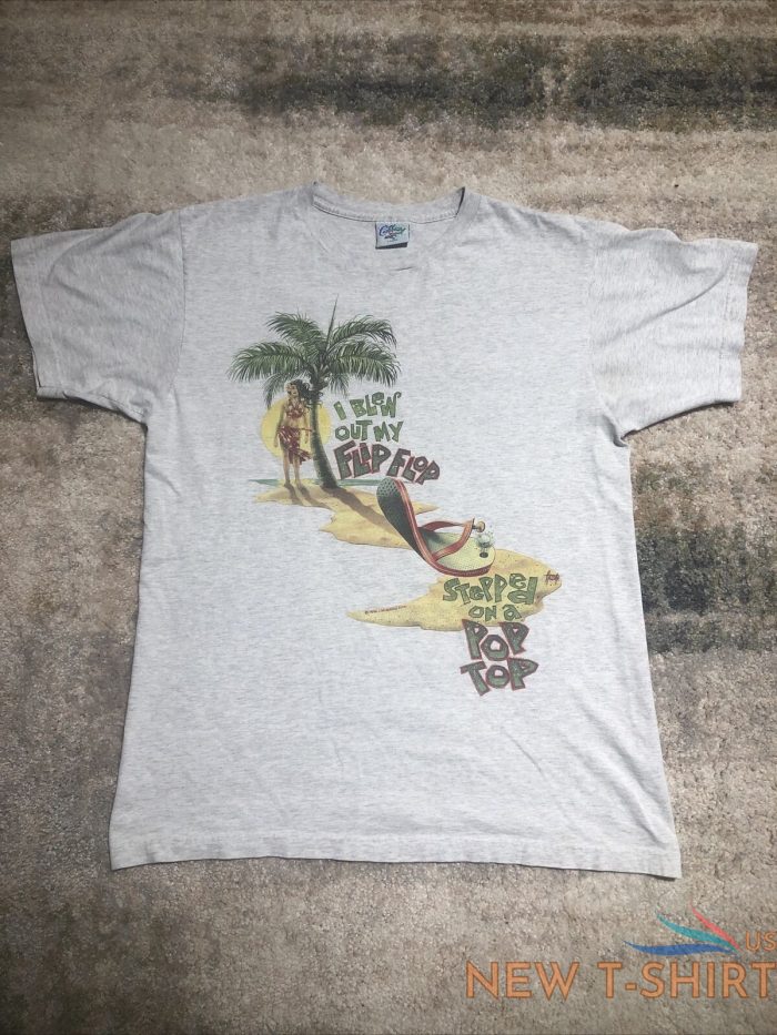 vintage margaritaville t shirt jimmy buffett 1996 caribbean soul made in usa lg 5.jpg