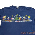 vintage peanuts charlie brown christmas graphic t shirt men s navy size s 1.jpg