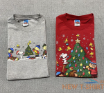 vintage peanuts gang charlie brown christmas shirt adult xl lot of 2 holiday tee 0.png