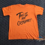 vintage sz xl halloween 1989 hallmark this is my costume t shirt orange usa 0.jpg