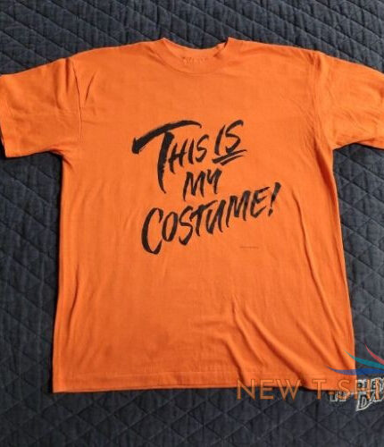 vintage sz xl halloween 1989 hallmark this is my costume t shirt orange usa 0.jpg