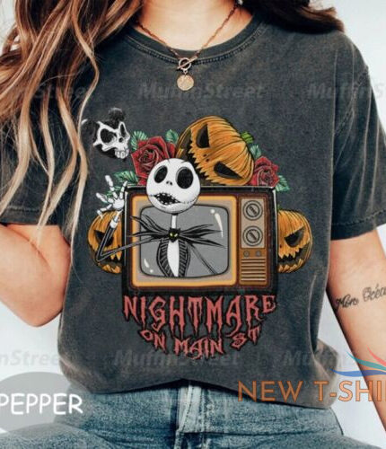 vintage the nightmare on main street halloween pumpkin unisex t shirt 0.jpg