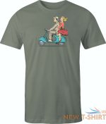 vintage vespa scooter couple printed on men s shirt free shipping 3.jpg