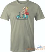vintage vespa scooter couple printed on men s shirt free shipping 6.jpg