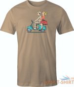 vintage vespa scooter couple printed on men s shirt free shipping 7.jpg