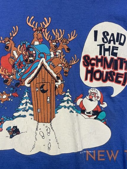 vtg 90 s christmas shirt sarcastic sz xl blue tee usa made single stitch funny 0.jpg